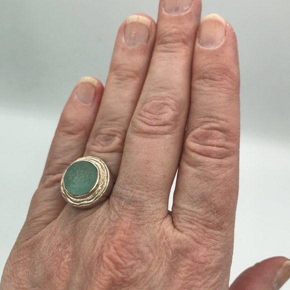 Oceanic Roman glass ring, size 6 - Picture 7 of 8